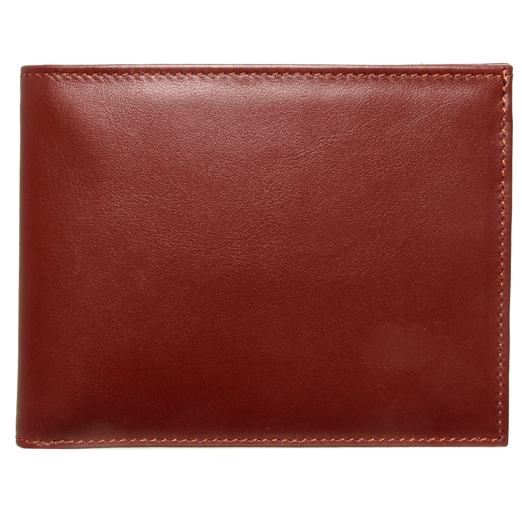 10 Credit Card Buffed Leather Billfold Brown