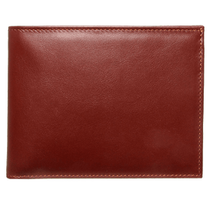 10 Credit Card Buffed Leather Billfold Brown