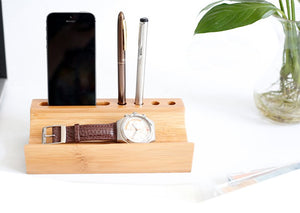 Bamboo Desktop Valet