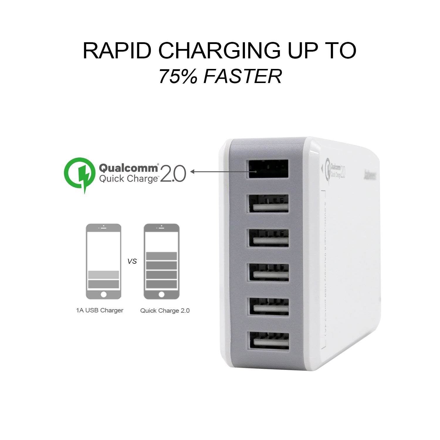 Q7 6-Port Desktop USB Charging Station