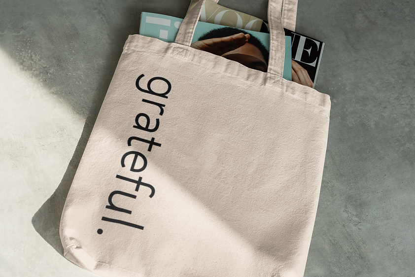 Natural Tote Bag - Quote