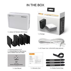 Q7 6-Port Desktop USB Charging Station