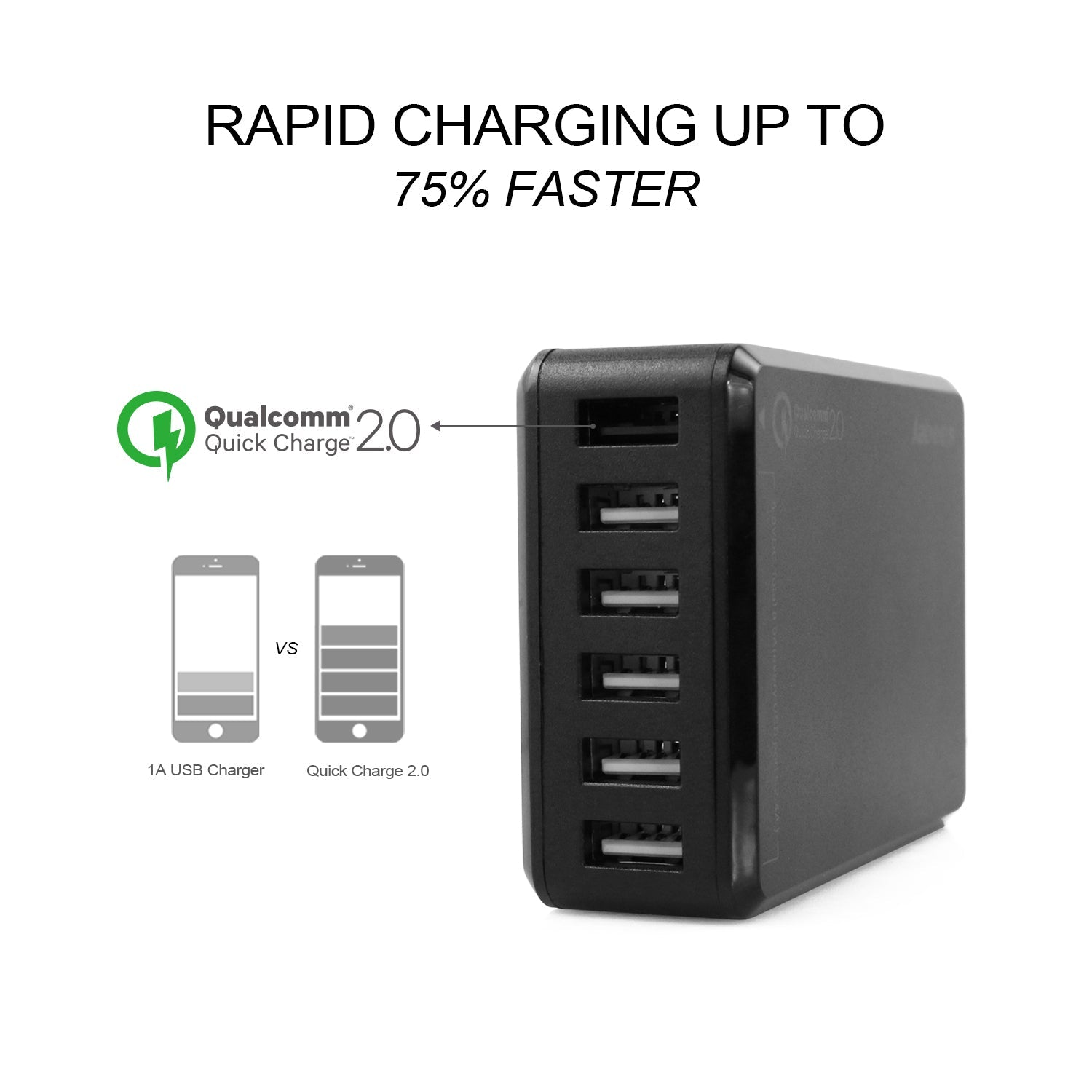 Q7 6-Port Desktop USB Charging Station