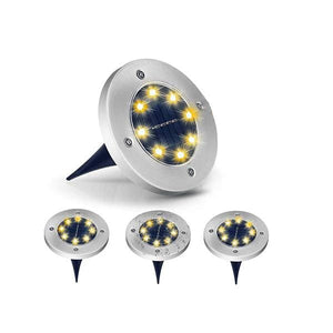 8 LED Solar Garden Lights