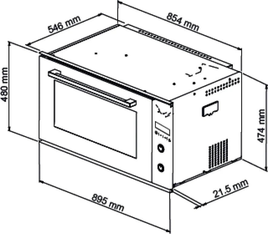 90cm Cooking Appliance Package with Ceramic Cooktop