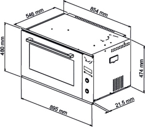 90cm Cooking Appliance Package with Black Glass Gas Cooktop