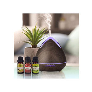 Essential Oils Ultrasonic Aromatherapy Air Humidifier 400Ml Dark Wood