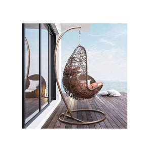 Hanging Basket Egg Chair Outdoor Wicker Rattan Patio Garden