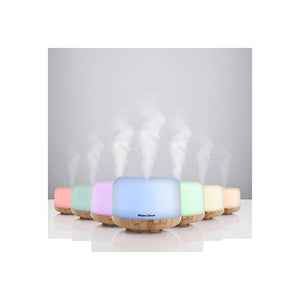 500Ml Mood Light Diffuser Ultrasonic Humidifier With 3 Pack Oils