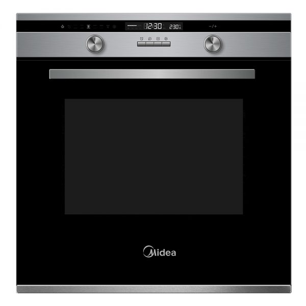 Midea 60cm Premium Cooking Appliance Package with Black Glass Gas Cooktop