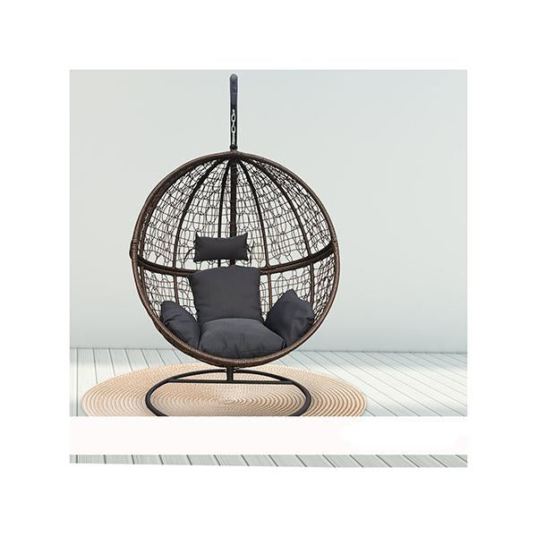 Rocking Egg Chair Outdoor Wicker Rattan Patio Garden Circular