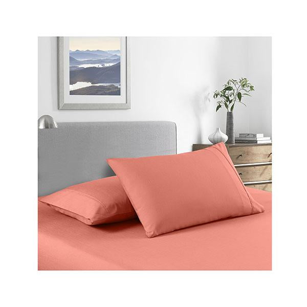 Royal Comfort 2000 Tc Bamboo Cooling Sheet Set Ultra Soft Peach