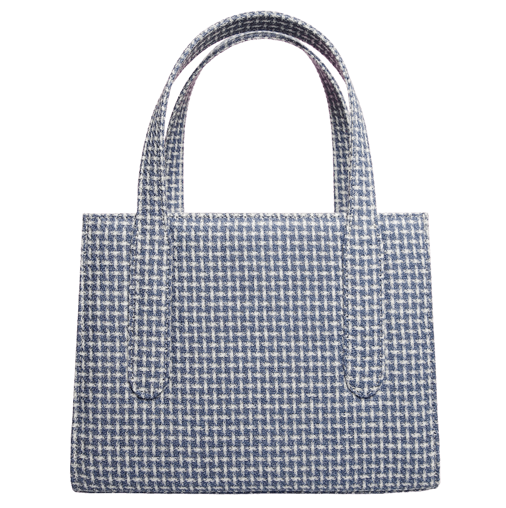 Eco Wool & Cotton Tote Blue