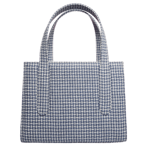 Eco Wool & Cotton Tote Blue