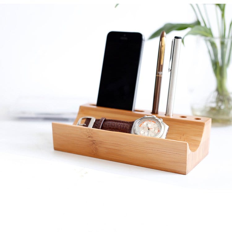 Bamboo Desktop Valet