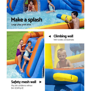 Bestway Inflatable Water Slide Jumping Castle Double Slides for Pool