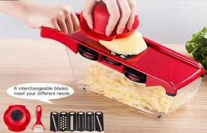 Top Quality Stainless Steel Vegetable Cutter - 6 Blades