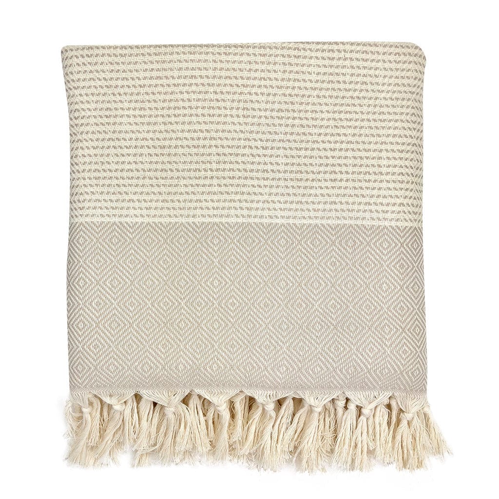 Diamond Stripe Turkish Throw