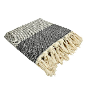 Diamond Stripe Turkish Throw