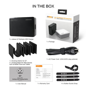 Q7 6-Port Desktop USB Charging Station