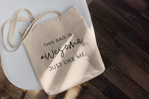 Natural Tote Bag - Quote