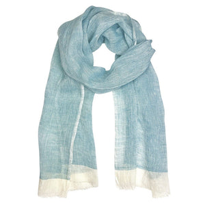 Gauze Linen Two Tone Scarf