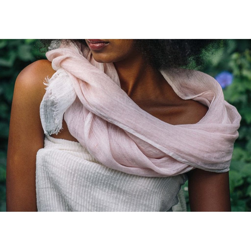 Gauze Linen Two Tone Scarf