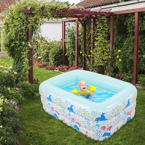 Inflatable Swim Pool for Kids - 59" X 43.3" X 23.6"