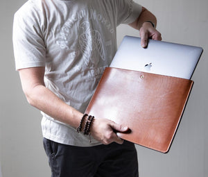 Leather Laptop Cover Case – Customizable, Durable & Handcrafted