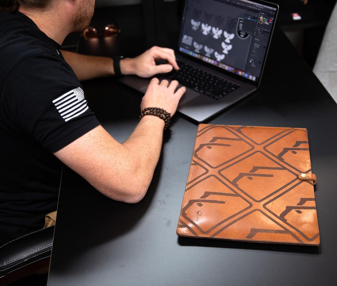 Leather Laptop Cover Case – Customizable, Durable & Handcrafted