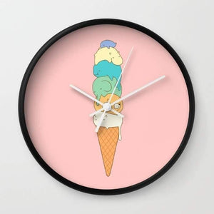 Melting Ice Cream Wall clock