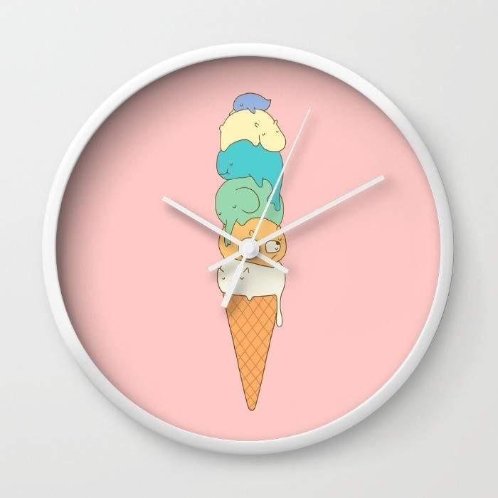 Melting Ice Cream Wall clock