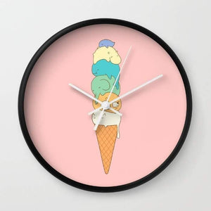 Melting Ice Cream Wall clock