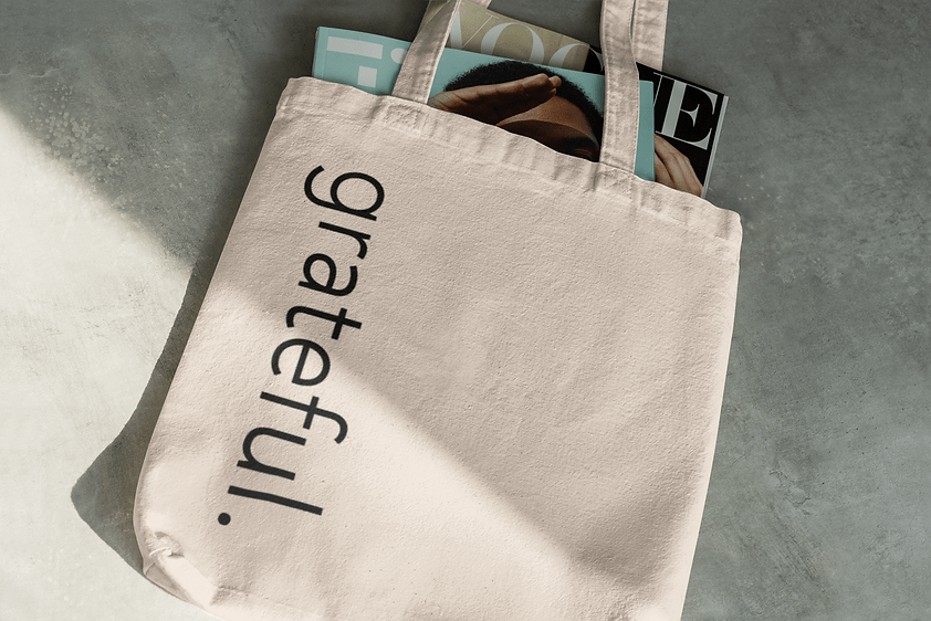 Natural Tote Bag - Quote