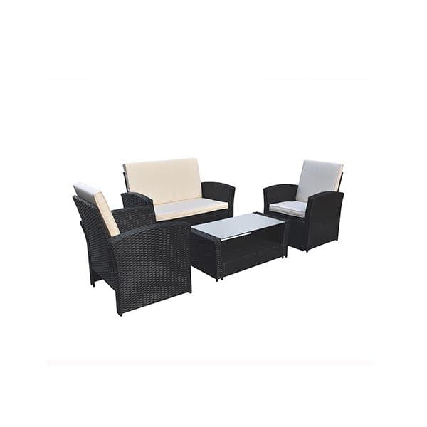 Outdoor 4 Piece Sofa Lounge Set Wicker Rattan Garden