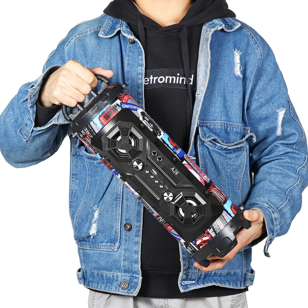 Portable Boombox with Bluetooth Speakers