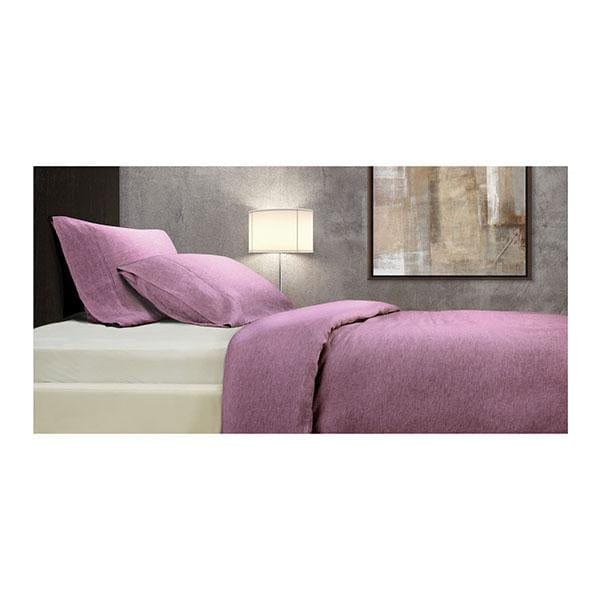 Royal Comfort French Lux Linen Quilt Cover Set Queen Mauve