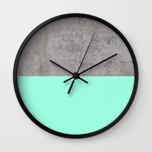 Sea on Concrete Wall clock