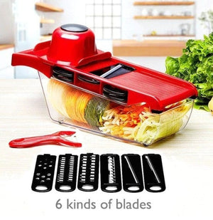 Top Quality Stainless Steel Vegetable Cutter - 6 Blades