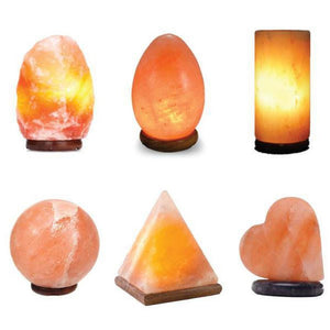 USB Himalayan Pink Rock Salt Lamp - Carved Shape Crystal LED Light