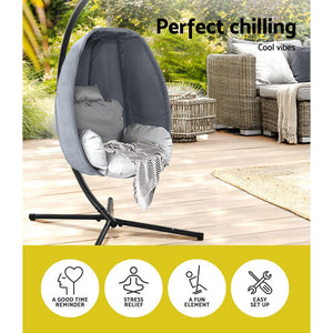 Gardeon - Outdoor Egg Hammock Swing Chair