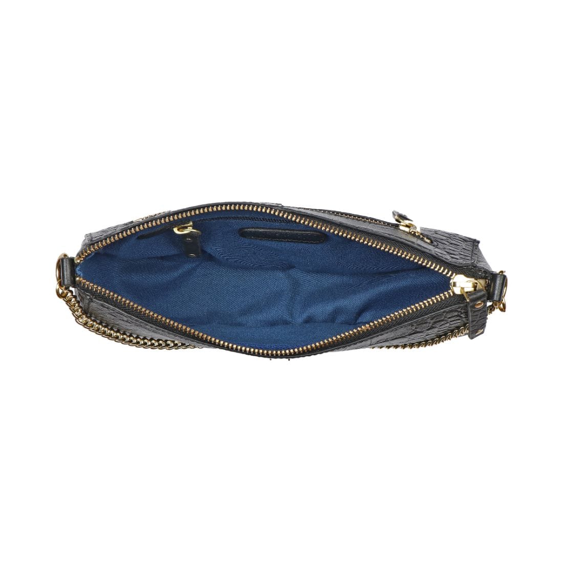 Buy HIDESIGN Blue Malasana Magnetic Closure Leather Women's Hobo Handbag |  Shoppers Stop