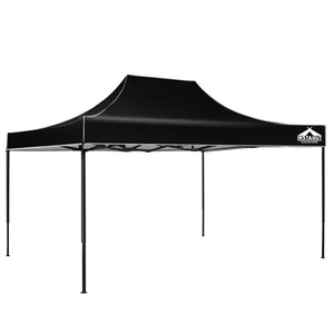 Instahut Gazebo Pop Up Marquee 3x4.5 Outdoor Wedding Gazebos Base Pod Kit Black