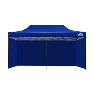 Instahut Gazebo Pop Up Marquee 3x6m Folding Wedding Tent Gazebos Shade Blue